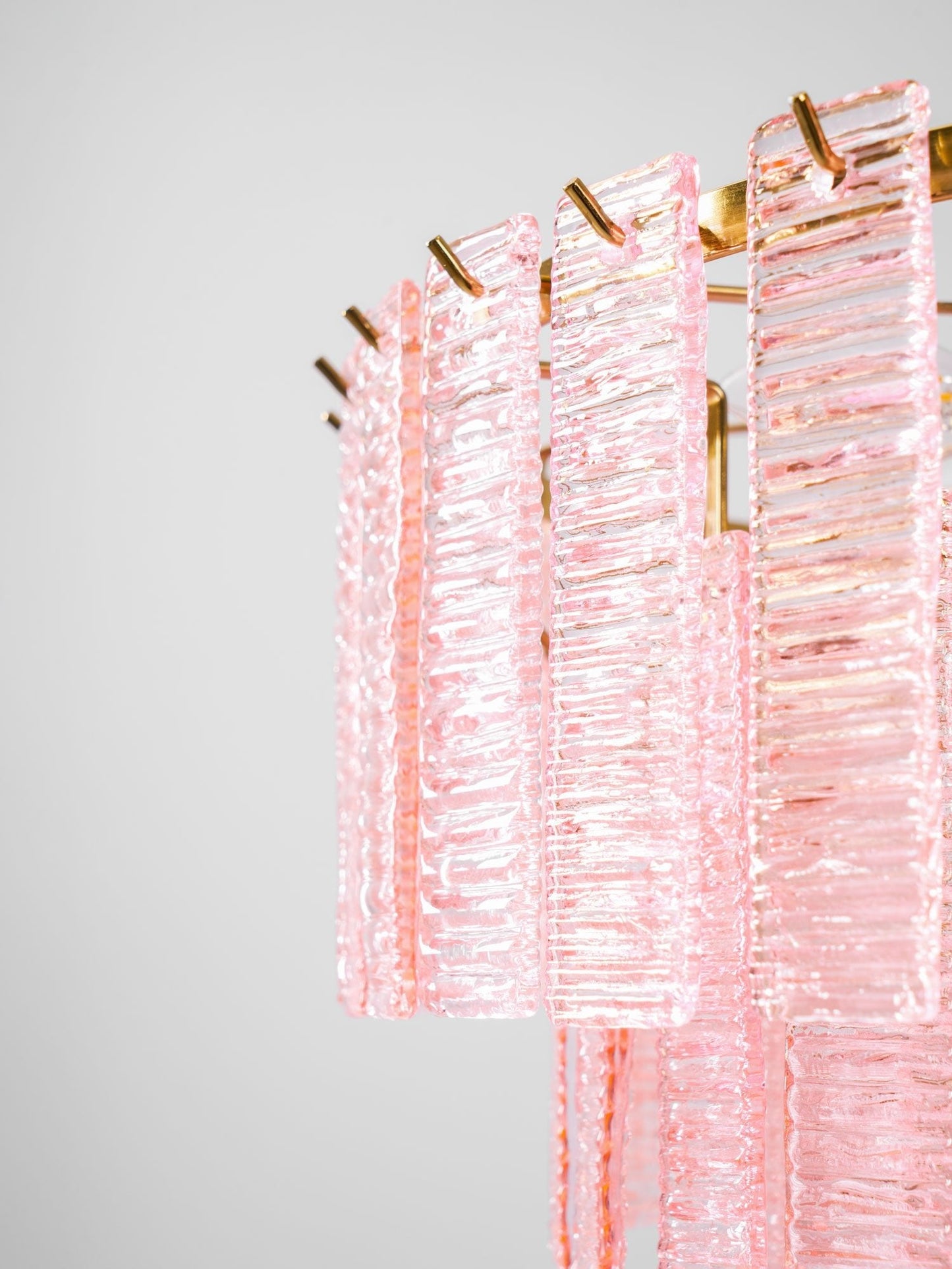 Opalora Pink Murano Chandelier - YIOSI