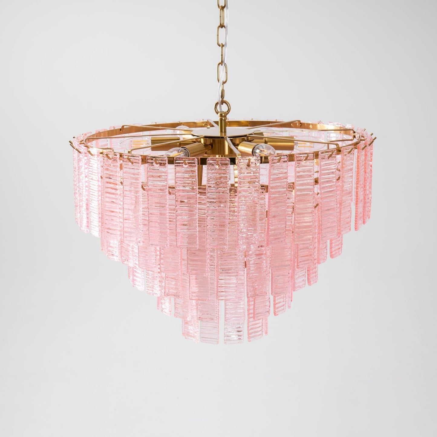 Opalora Pink Murano Chandelier - YIOSI