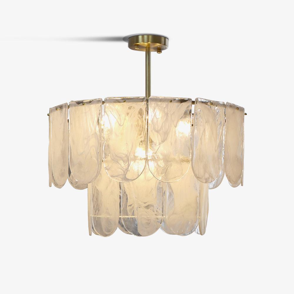 Traditional Classic Metal Glass Chandelier - YIOSI