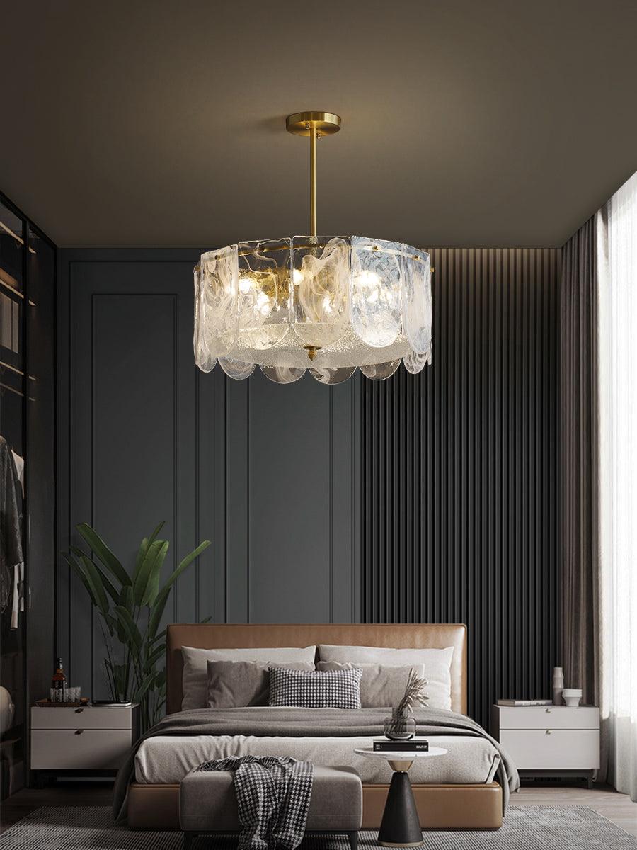 Traditional Classic Metal Glass Chandelier - YIOSI