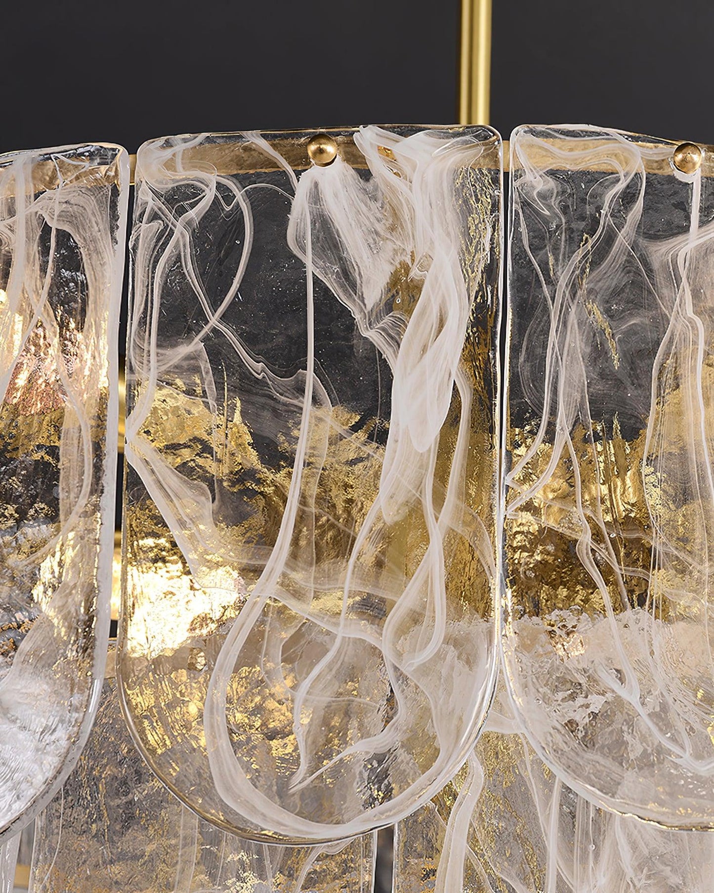 Traditional Classic Metal Glass Chandelier - YIOSI