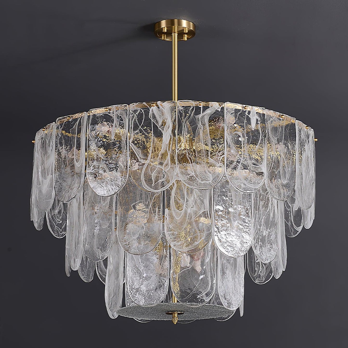 Traditional Classic Metal Glass Chandelier - YIOSI
