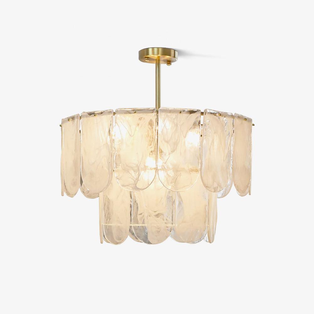 Traditional Classic Metal Glass Chandelier - YIOSI