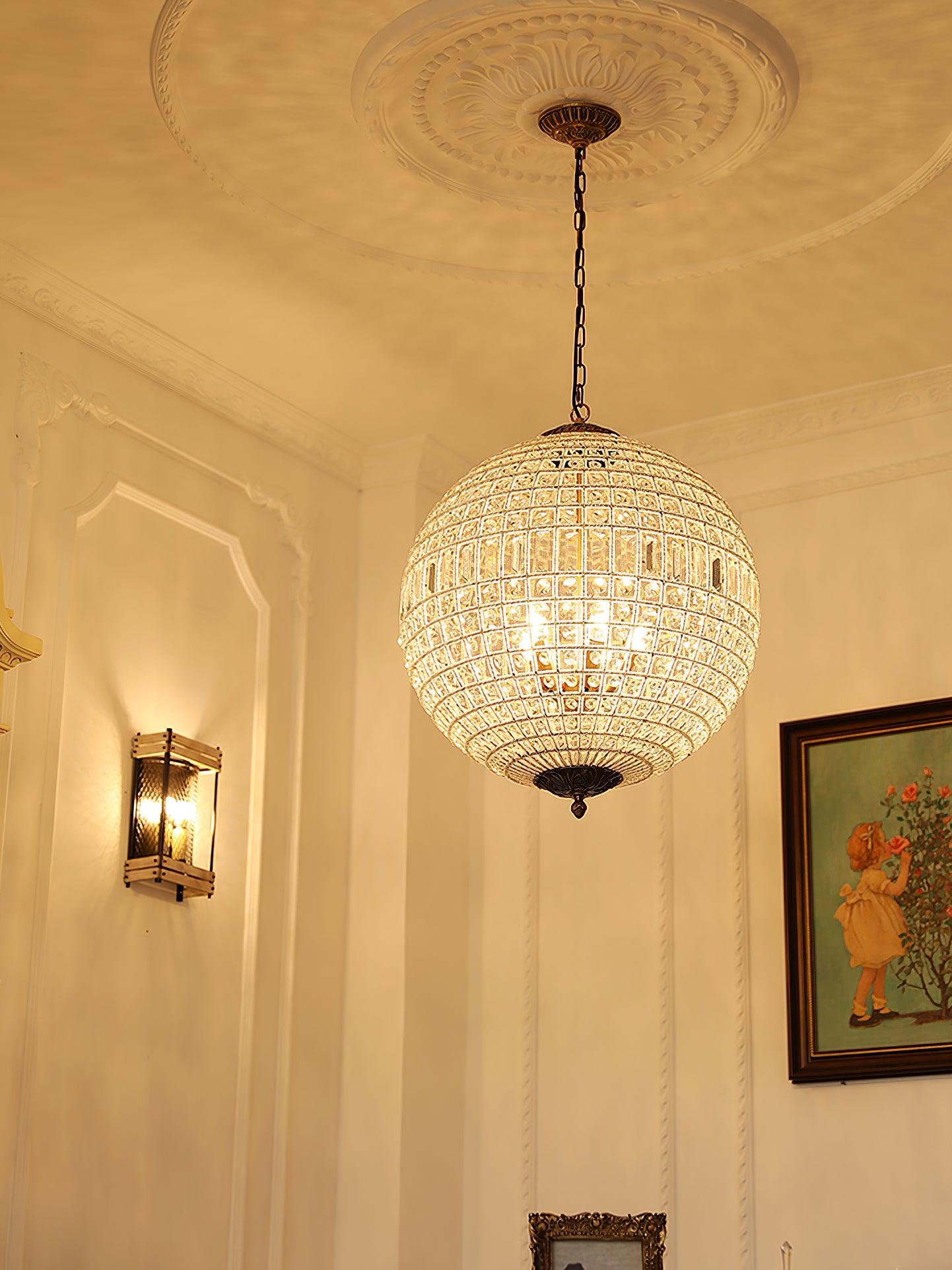 Traditional Gold Globe Chandelier - YIOSI