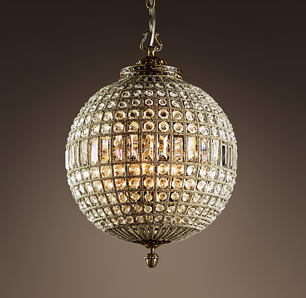 Traditional Gold Globe Chandelier - YIOSI