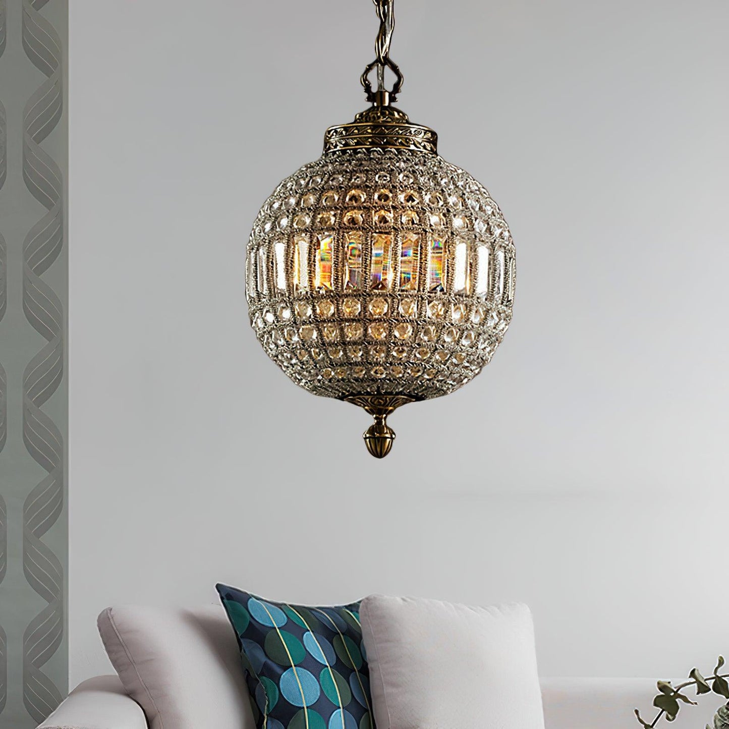 Traditional Gold Globe Chandelier - YIOSI