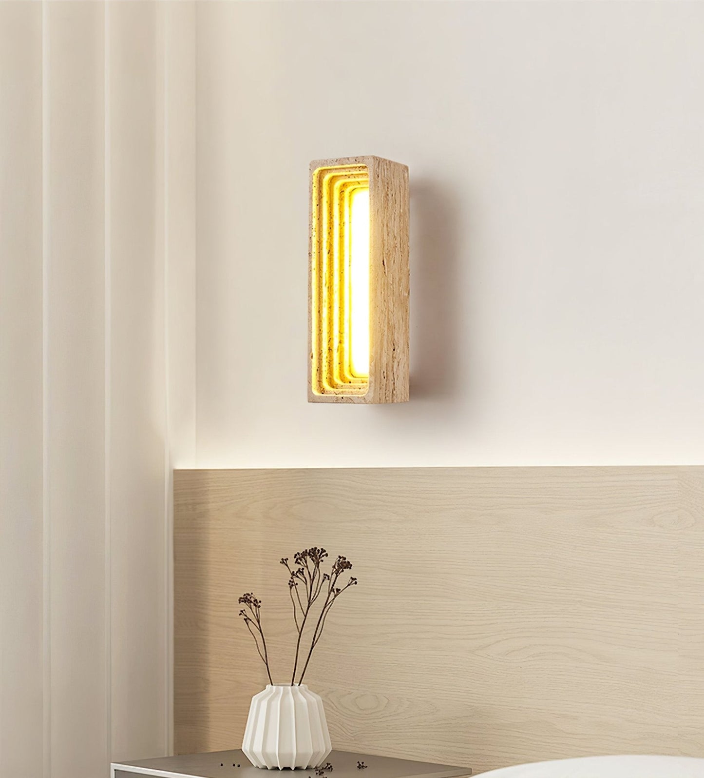 Canyon Travertine Wall Sconce - YIOSI