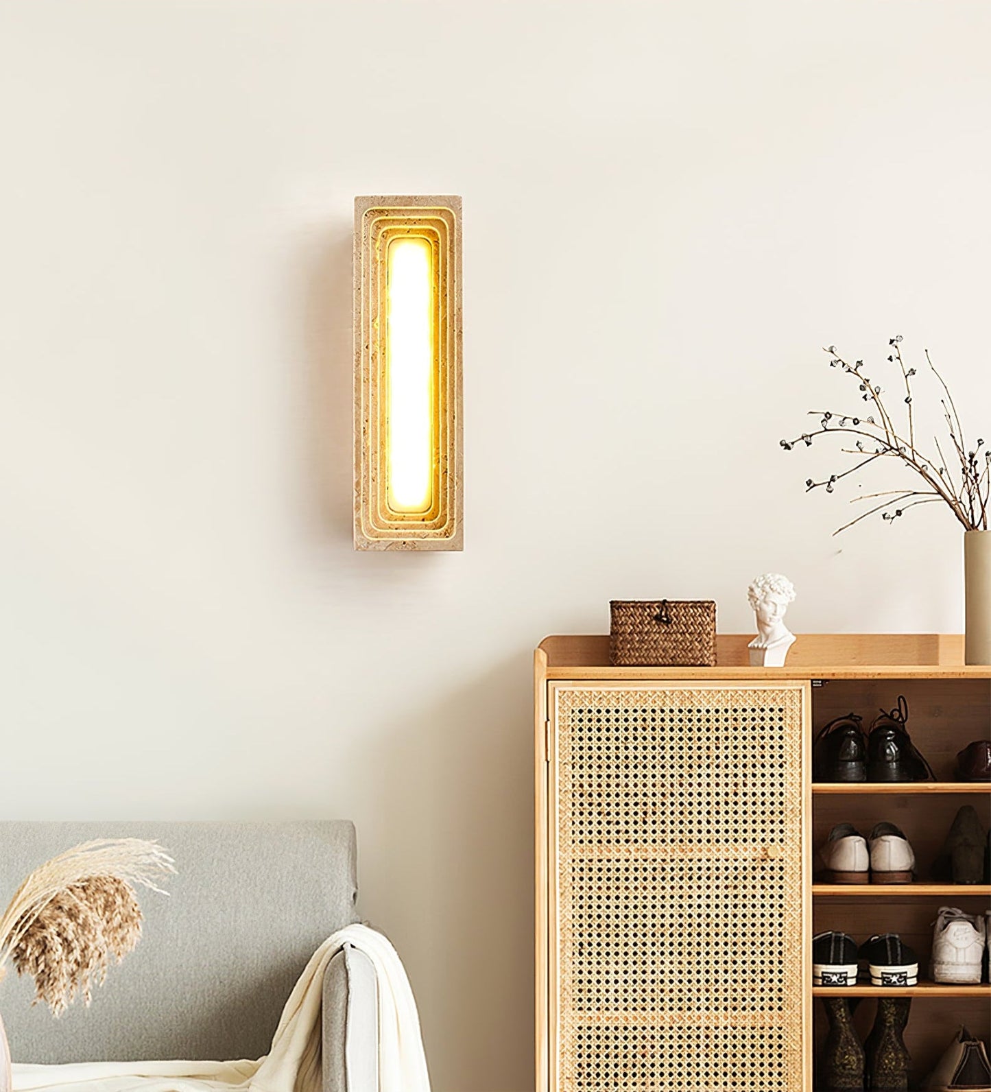 Canyon Travertine Wall Sconce - YIOSI