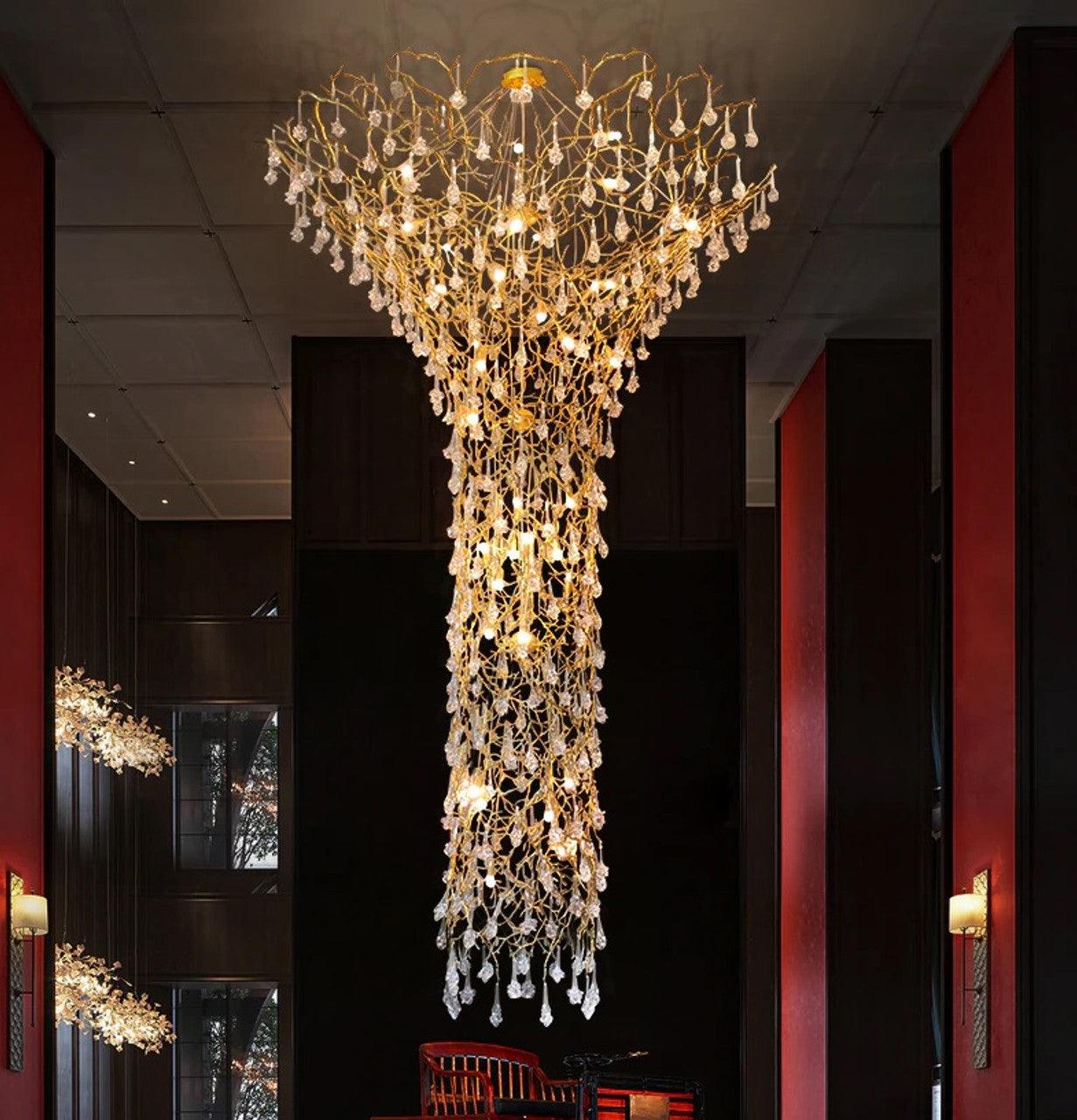 Tree Branch Staircase Chandelier - YIOSI