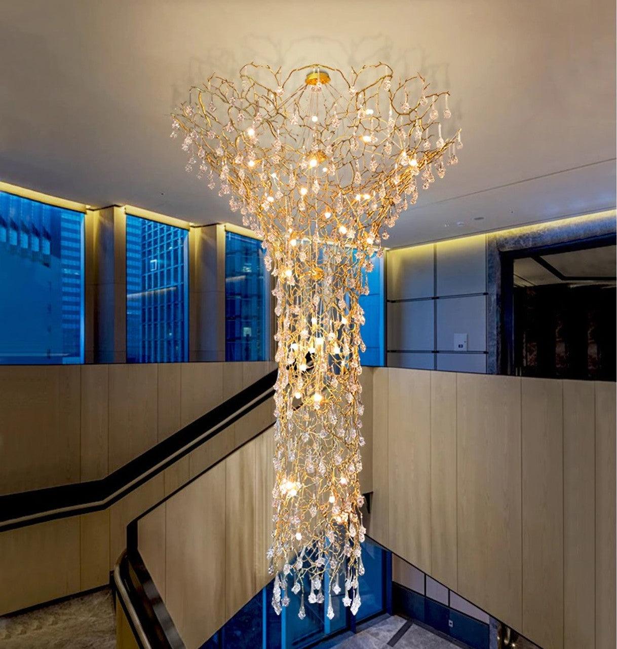 Tree Branch Staircase Chandelier - YIOSI
