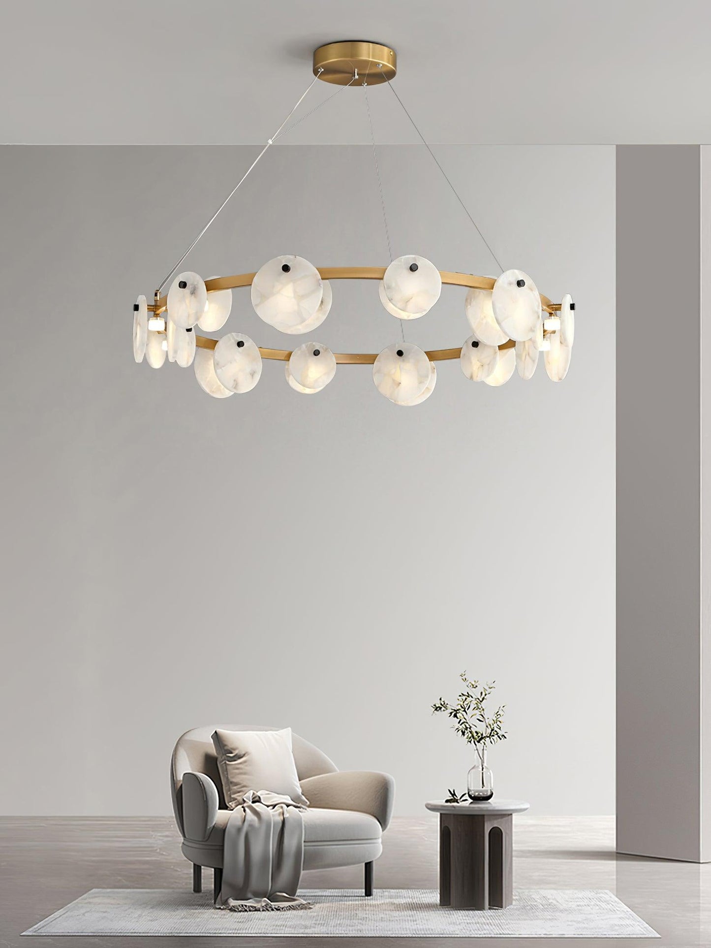 Trinidad Alabaster Chandelier - YIOSI