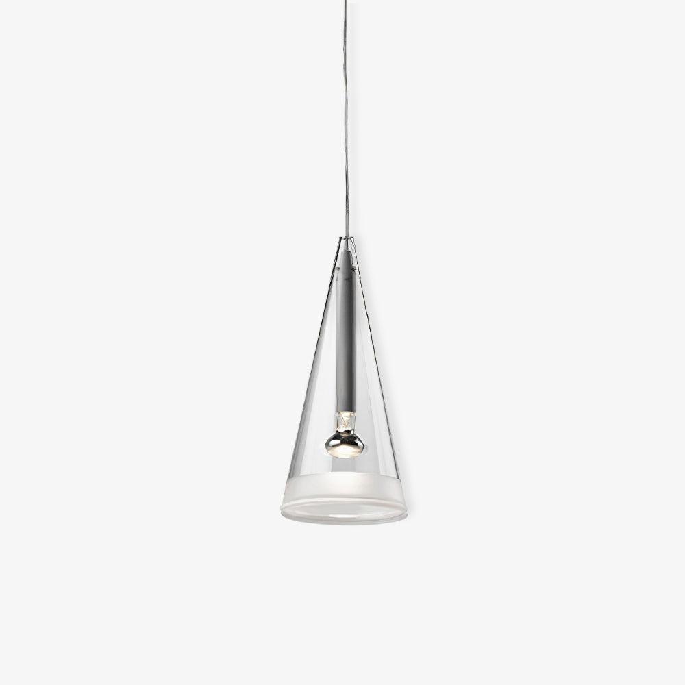 Elegant Tuileries Glass Pendant Light with Chrome Iron Frame