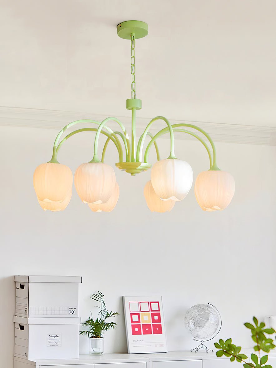 Tulip Matcha Chandelier - YIOSI