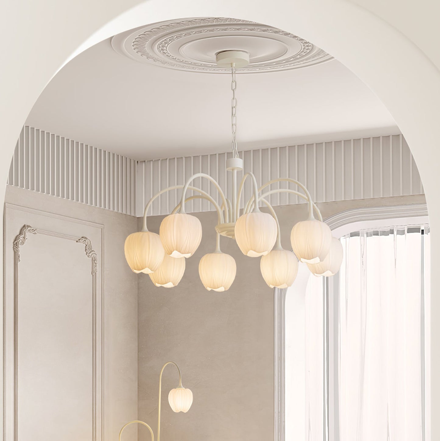 Tulip Matcha Chandelier - YIOSI