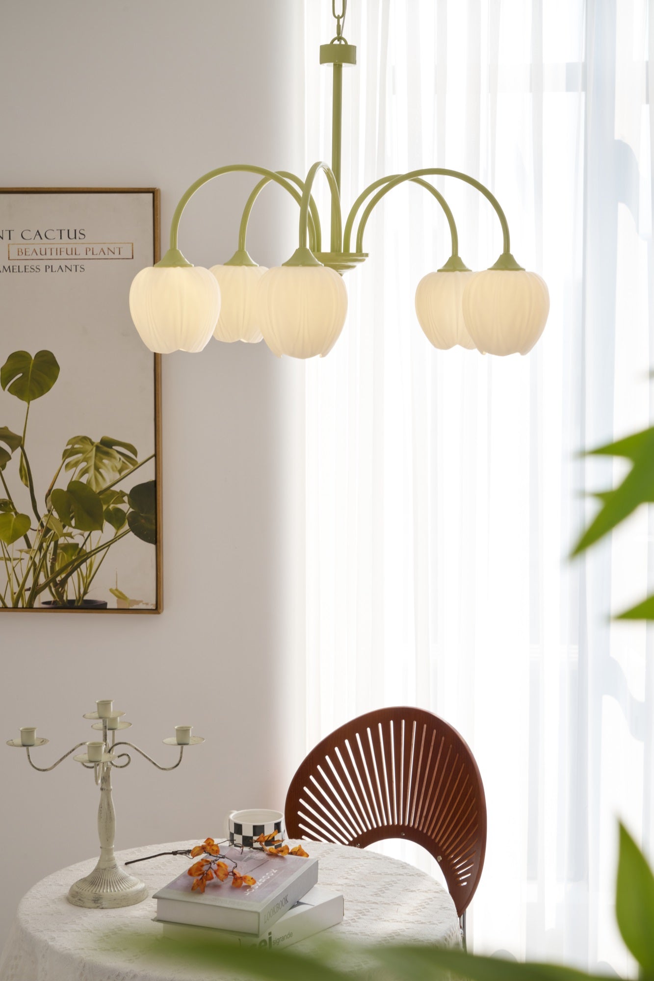 Tulip Matcha Chandelier - YIOSI