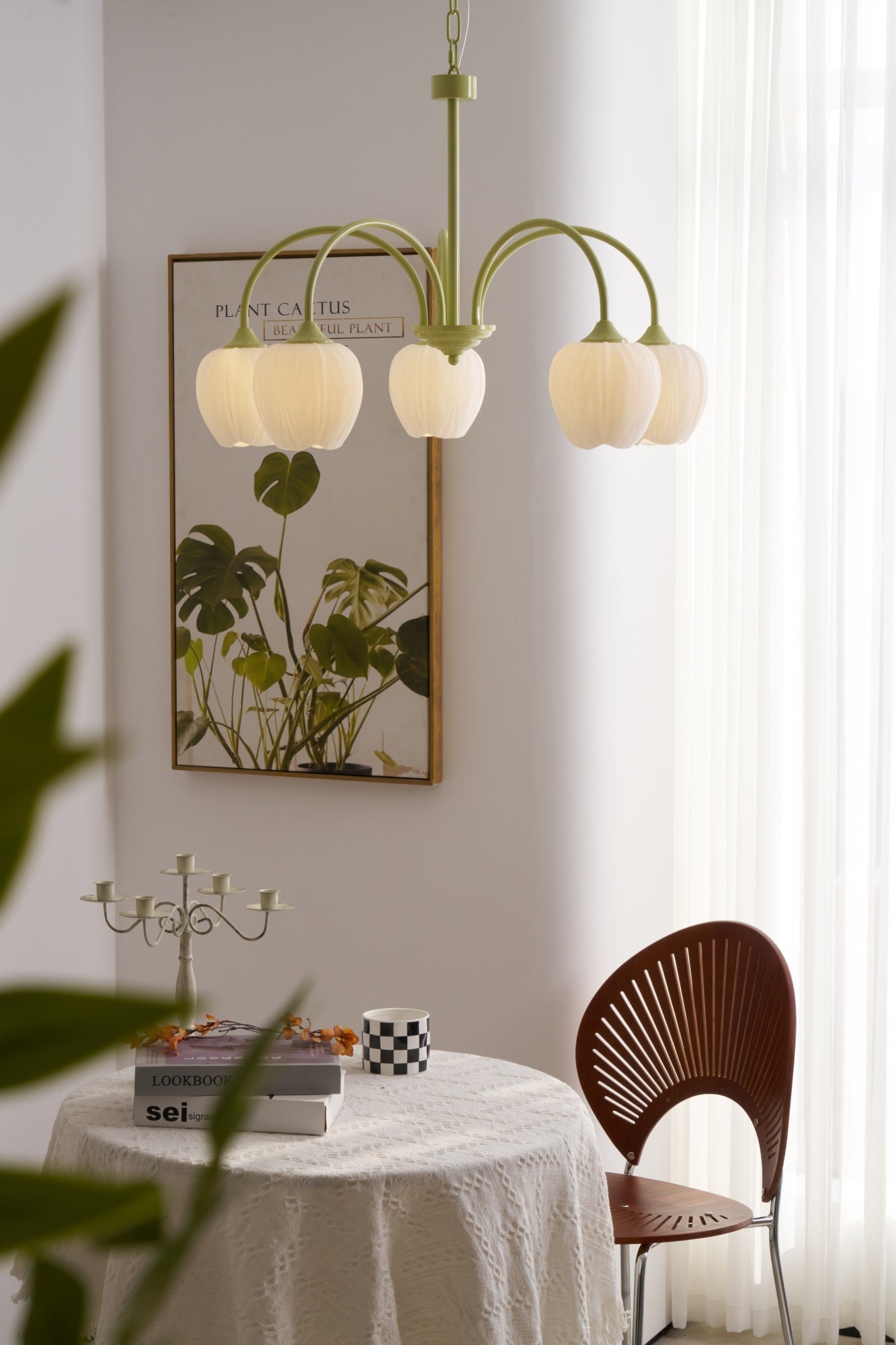 Tulip Matcha Chandelier - YIOSI