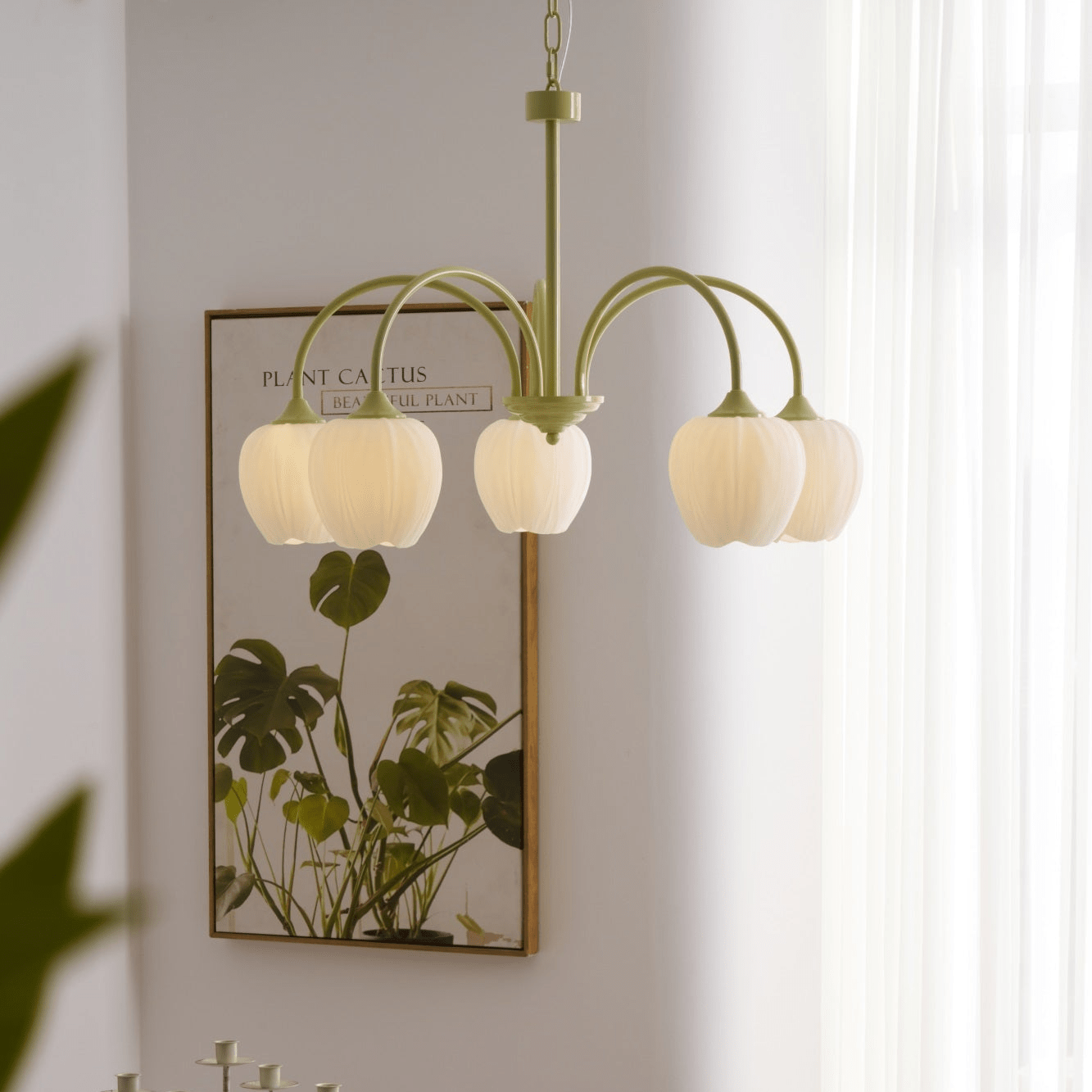 Tulip Matcha Chandelier - YIOSI