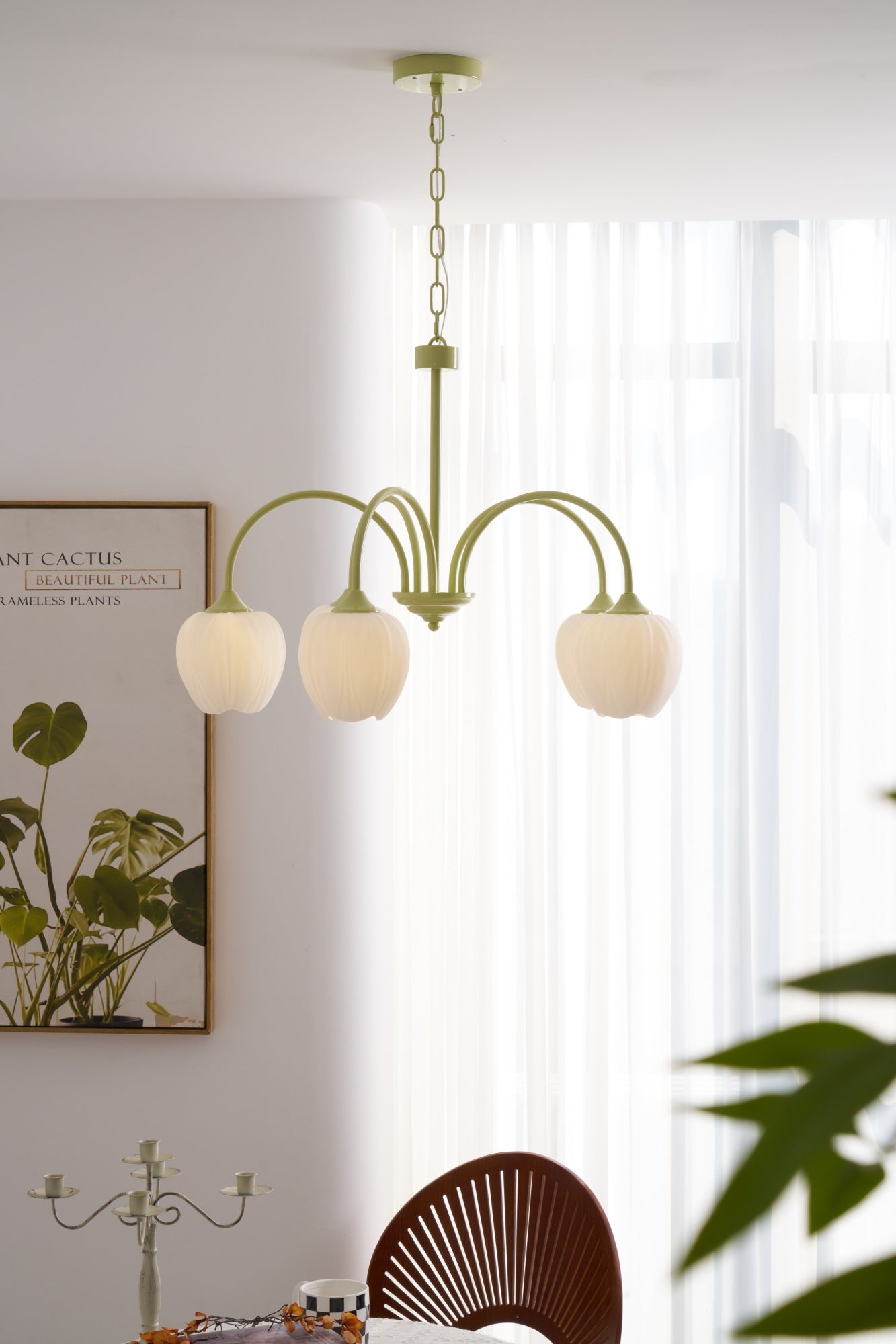 Tulip Matcha Chandelier - YIOSI