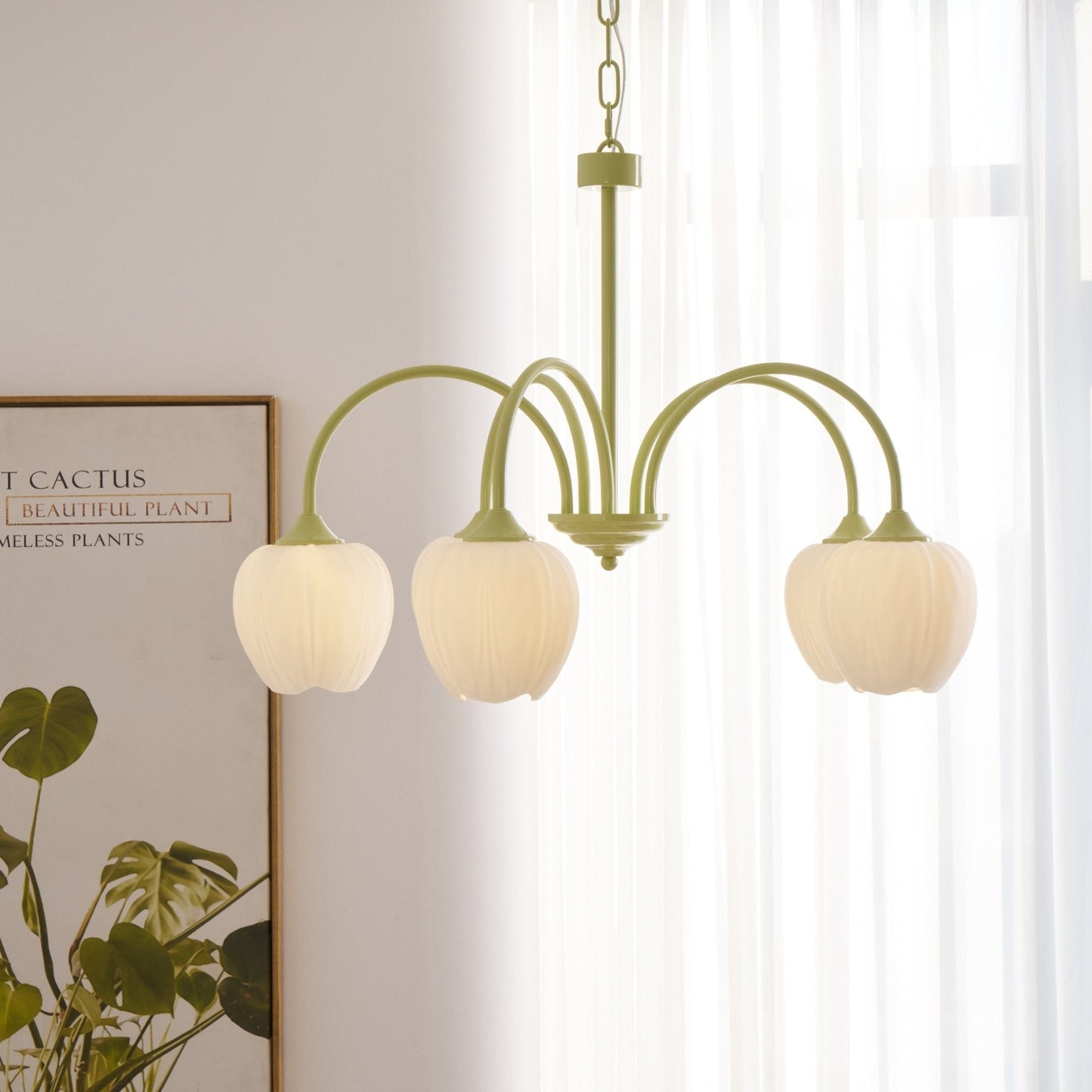 Tulip Matcha Chandelier - YIOSI
