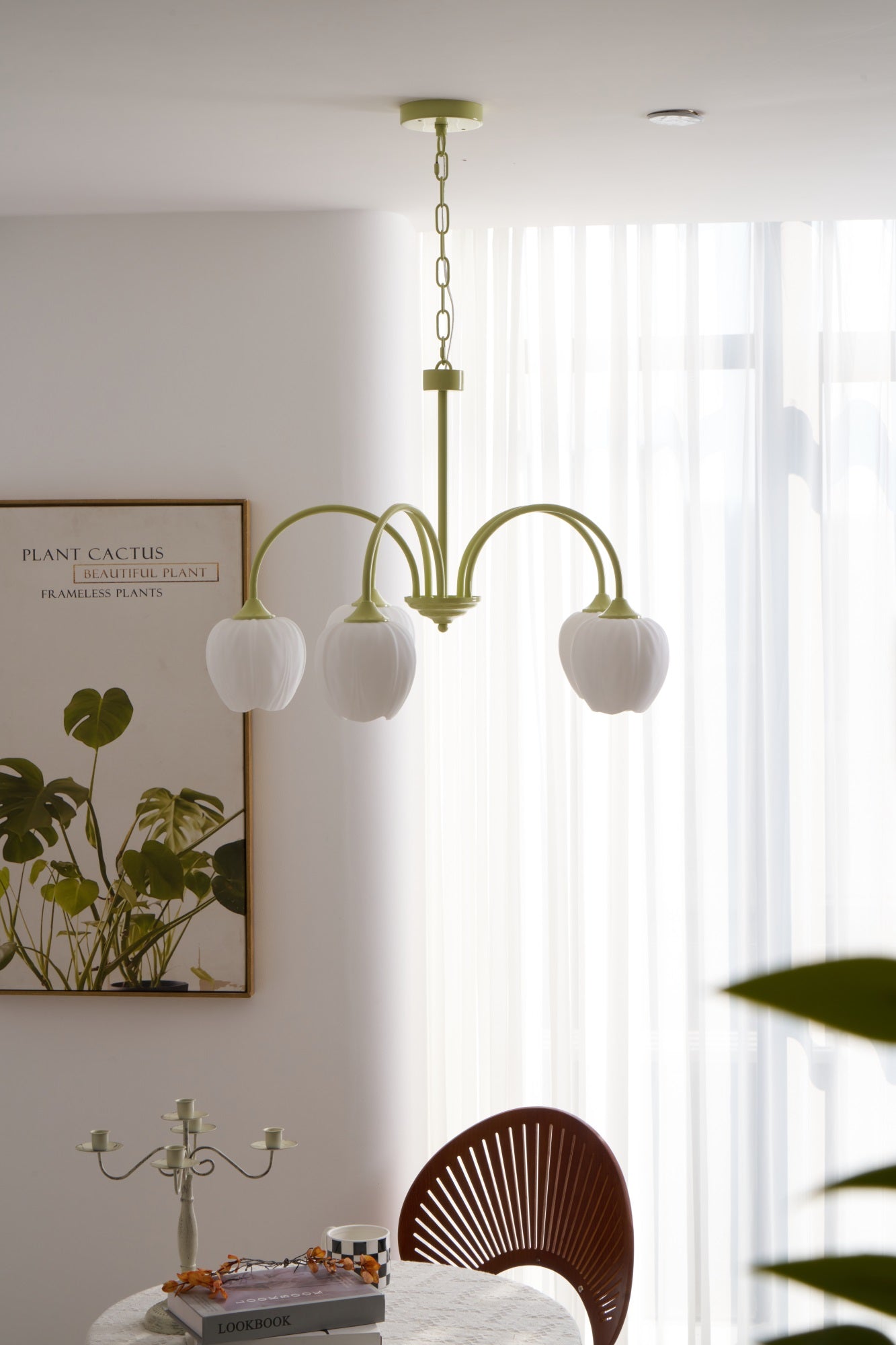 Tulip Matcha Chandelier - YIOSI