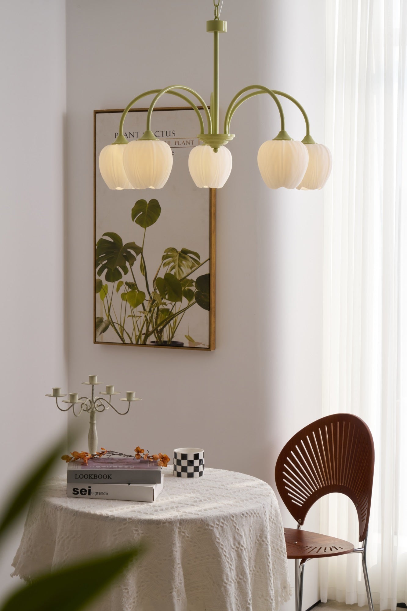 Tulip Matcha Chandelier - YIOSI