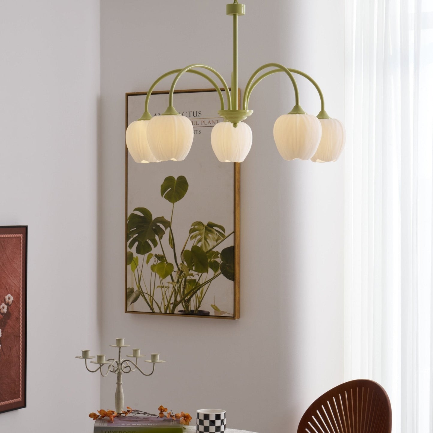 Tulip Matcha Chandelier - YIOSI