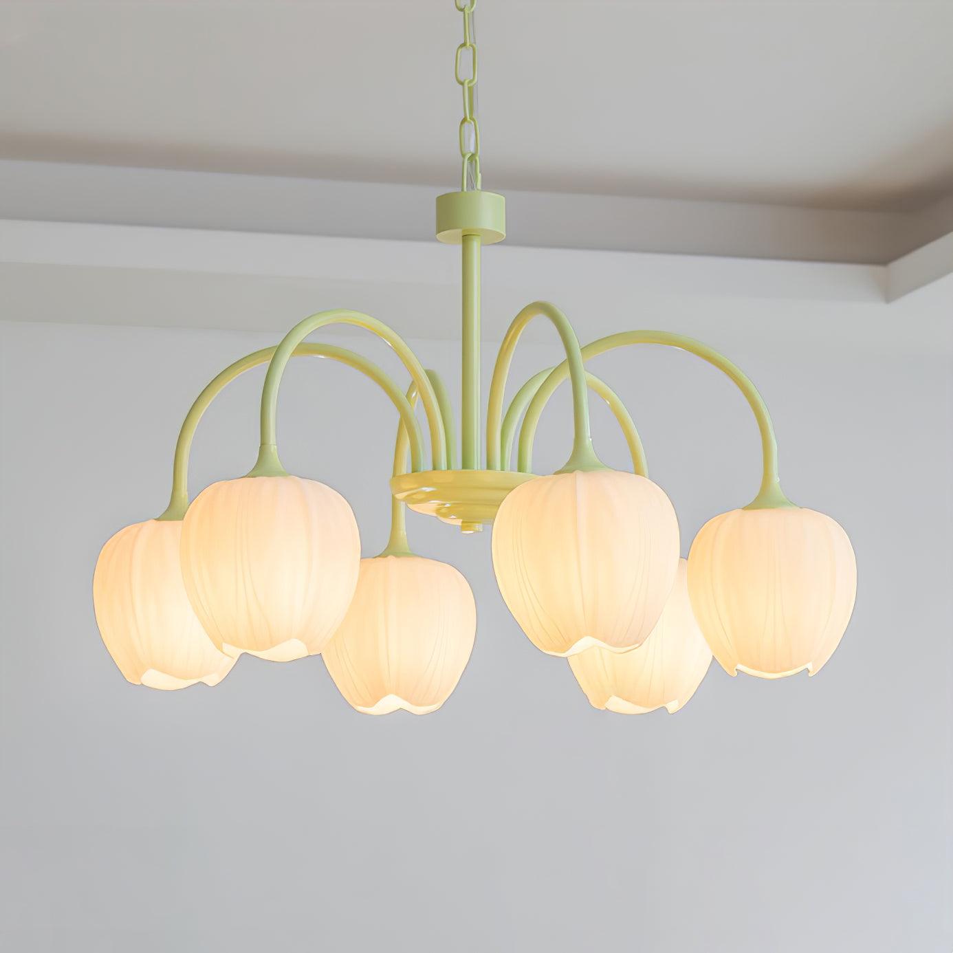 Tulip Matcha Chandelier - YIOSI