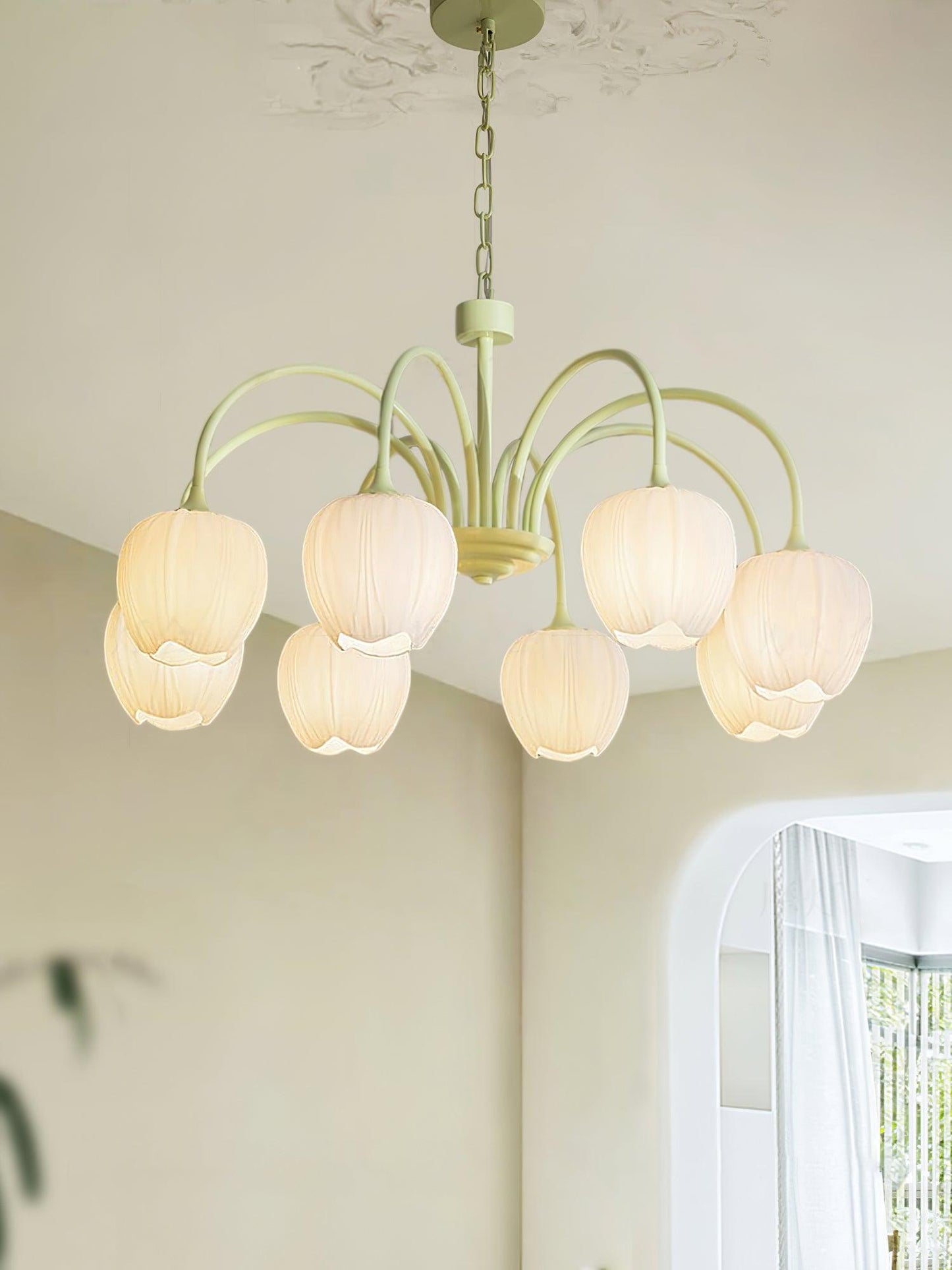 Tulip Matcha Chandelier - YIOSI
