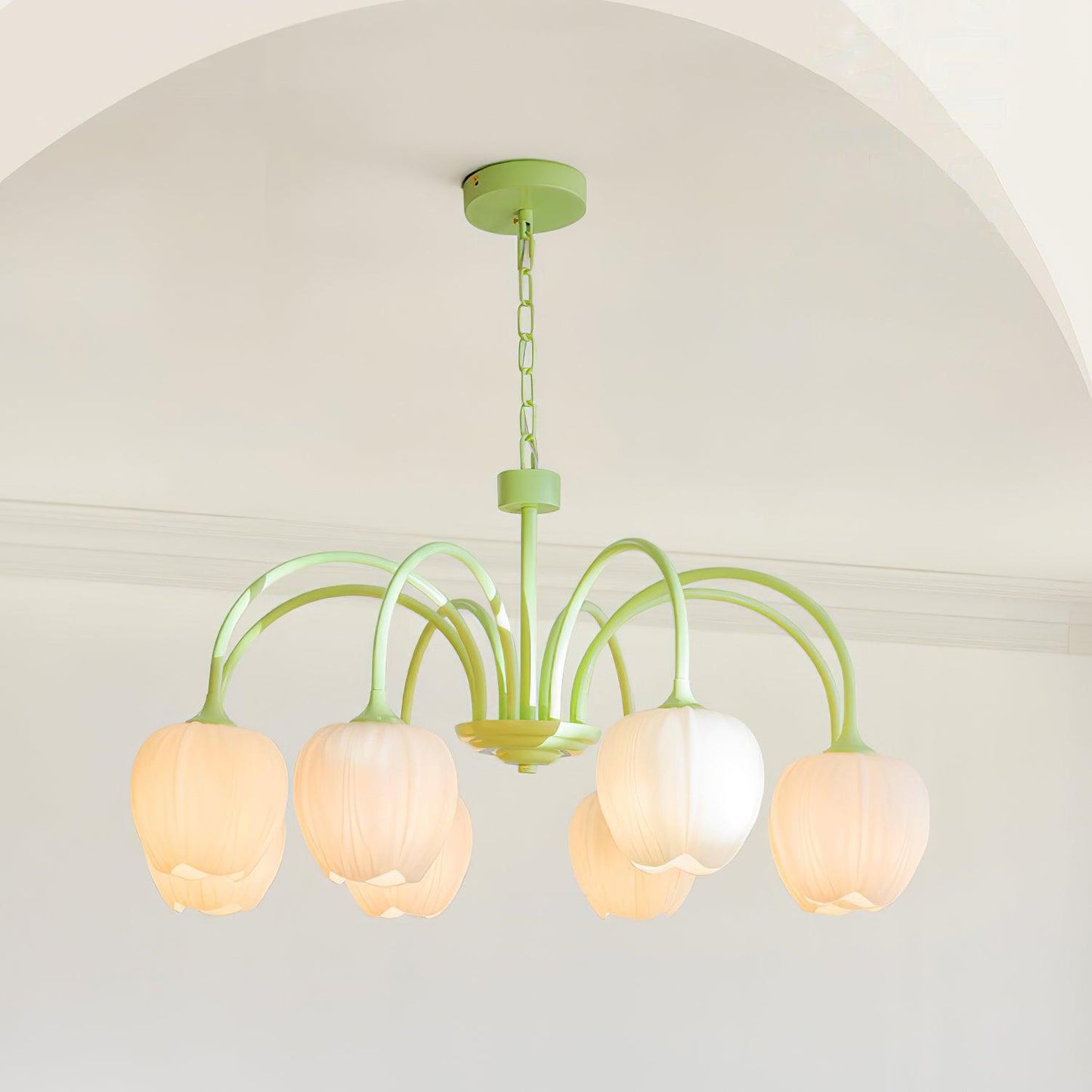 Tulip Matcha Chandelier - YIOSI