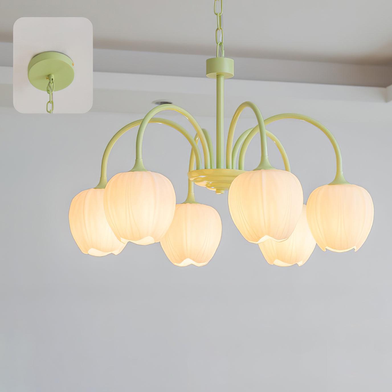 Tulip Matcha Chandelier - YIOSI