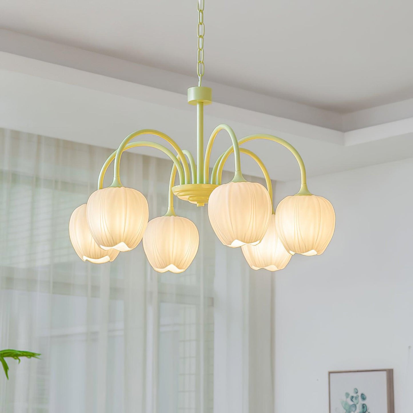 Tulip Matcha Chandelier - YIOSI