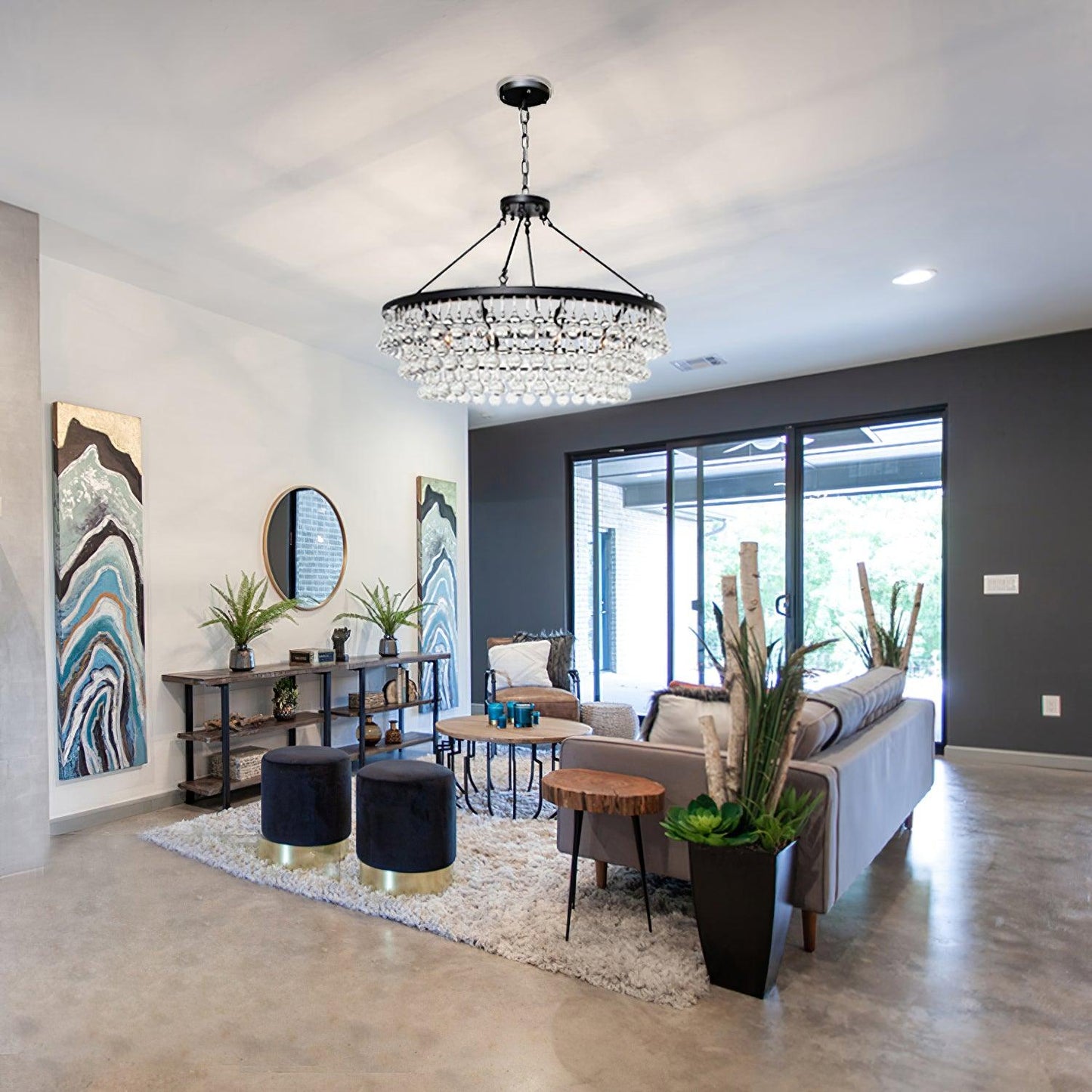 Unique Tiered Crystal Chandelier - YIOSI