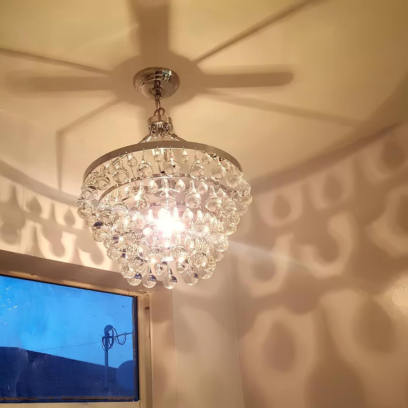 Unique Tiered Crystal Chandelier - YIOSI