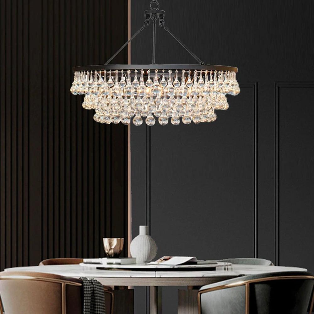 Unique Tiered Crystal Chandelier - YIOSI