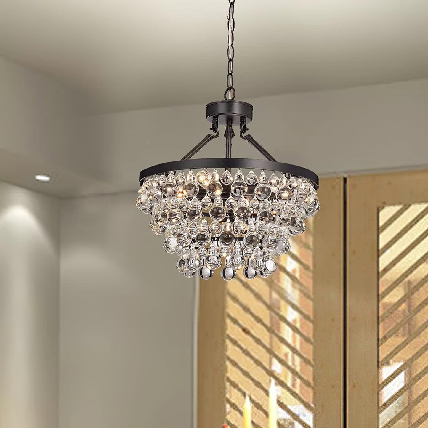 Unique Tiered Crystal Chandelier - YIOSI