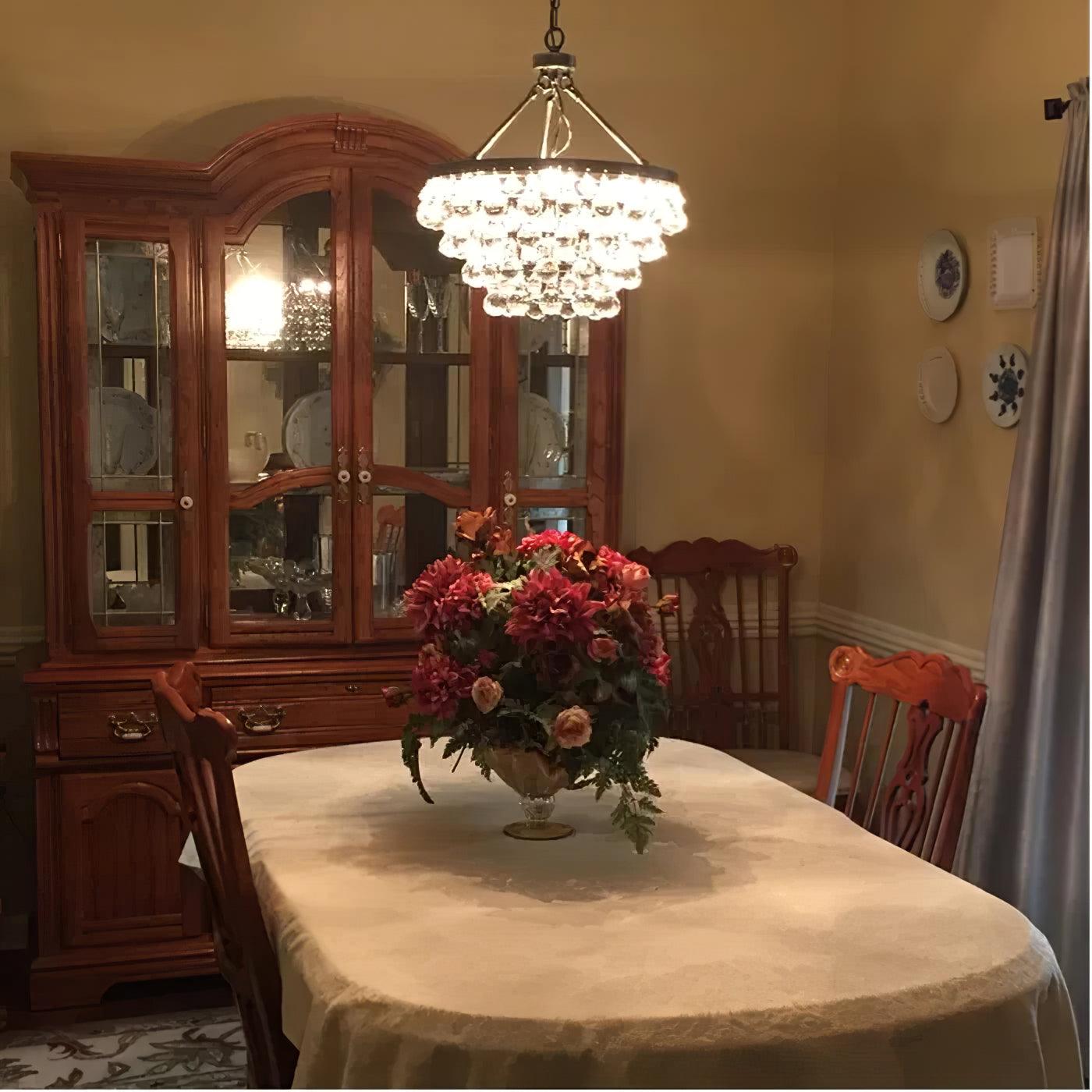 Unique Tiered Crystal Chandelier - YIOSI