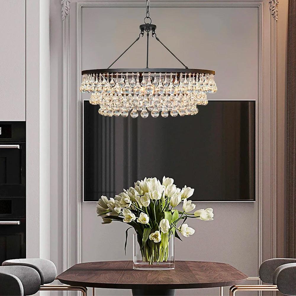Unique Tiered Crystal Chandelier - YIOSI