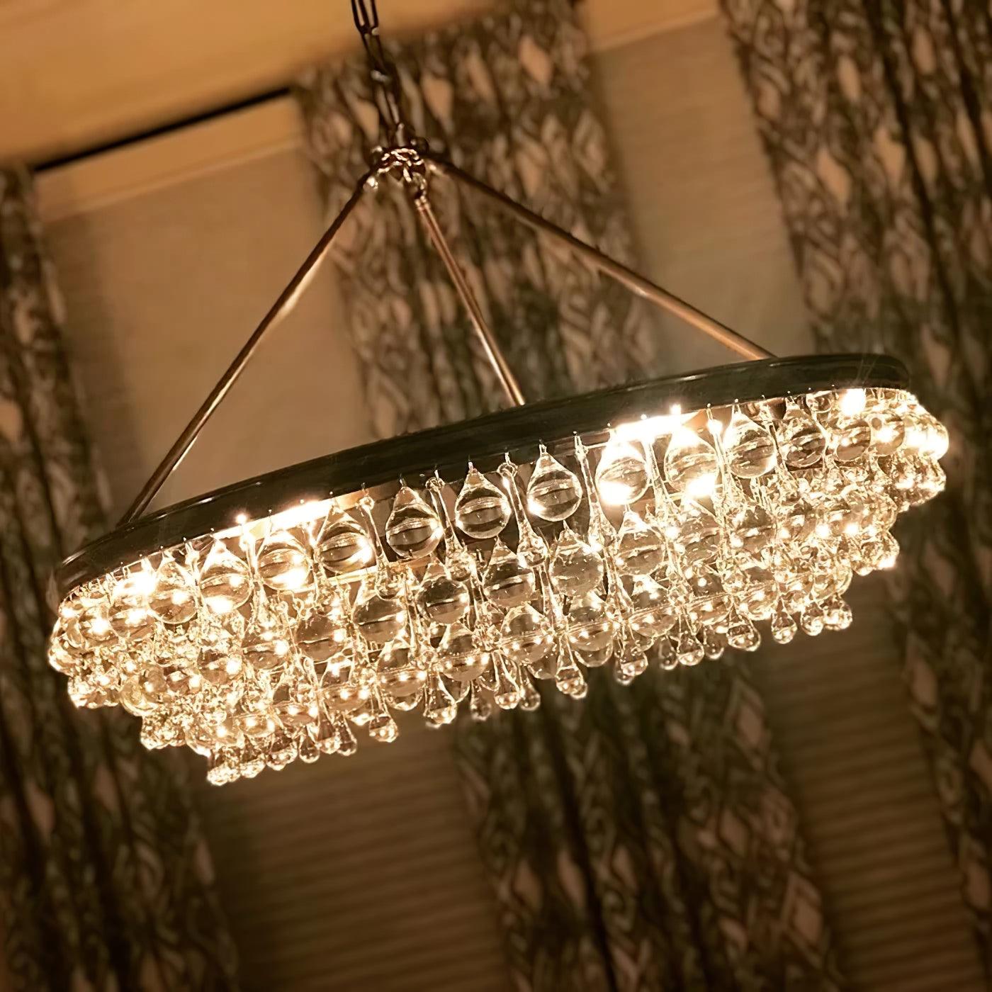 Unique Tiered Crystal Chandelier - YIOSI