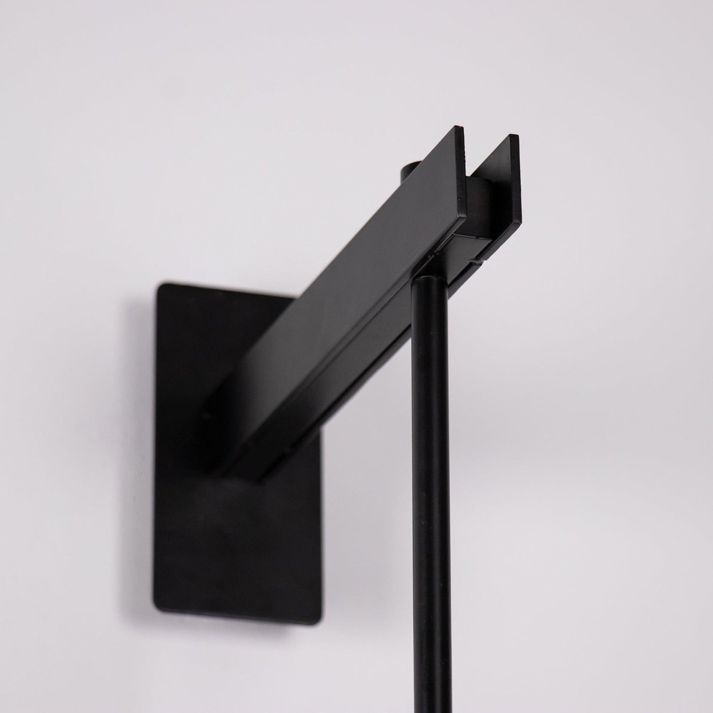 Vadim Glass Wall Lamp – Black & Gold Metal Sconce with Clear Glass, 51‑in & 67‑in Options