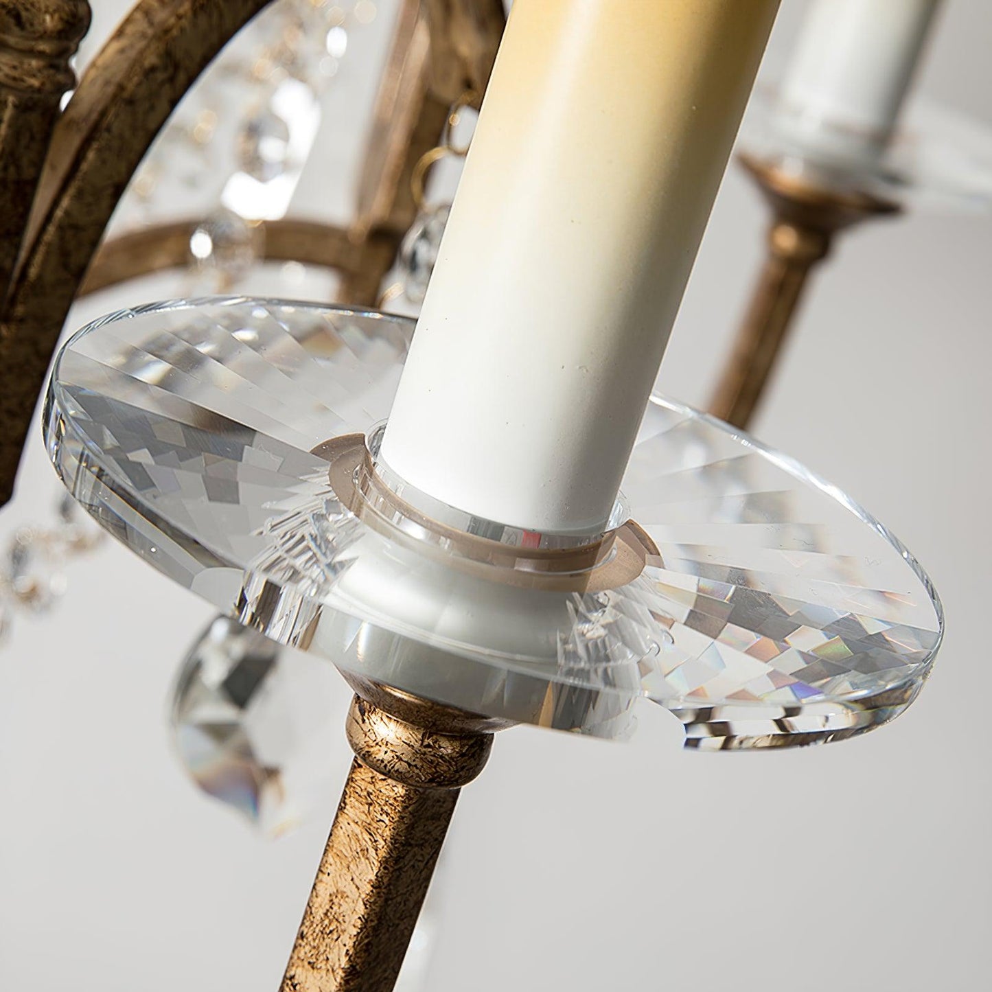 Gold Valentina Crystal Chandelier with Adjustable Heads – Luxury Ceiling Light