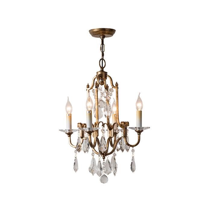 Gold Valentina Crystal Chandelier with Adjustable Heads – Luxury Ceiling Light