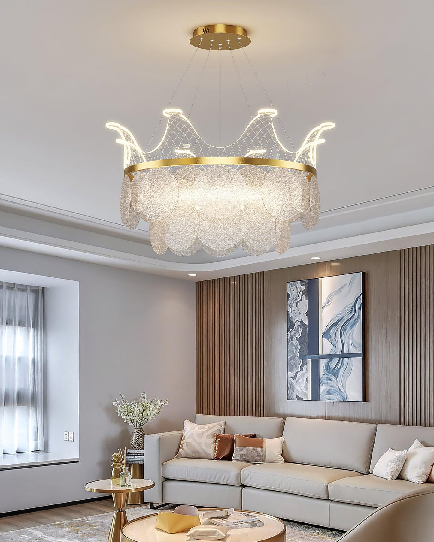 Vassar Crown Chandelier - YIOSI