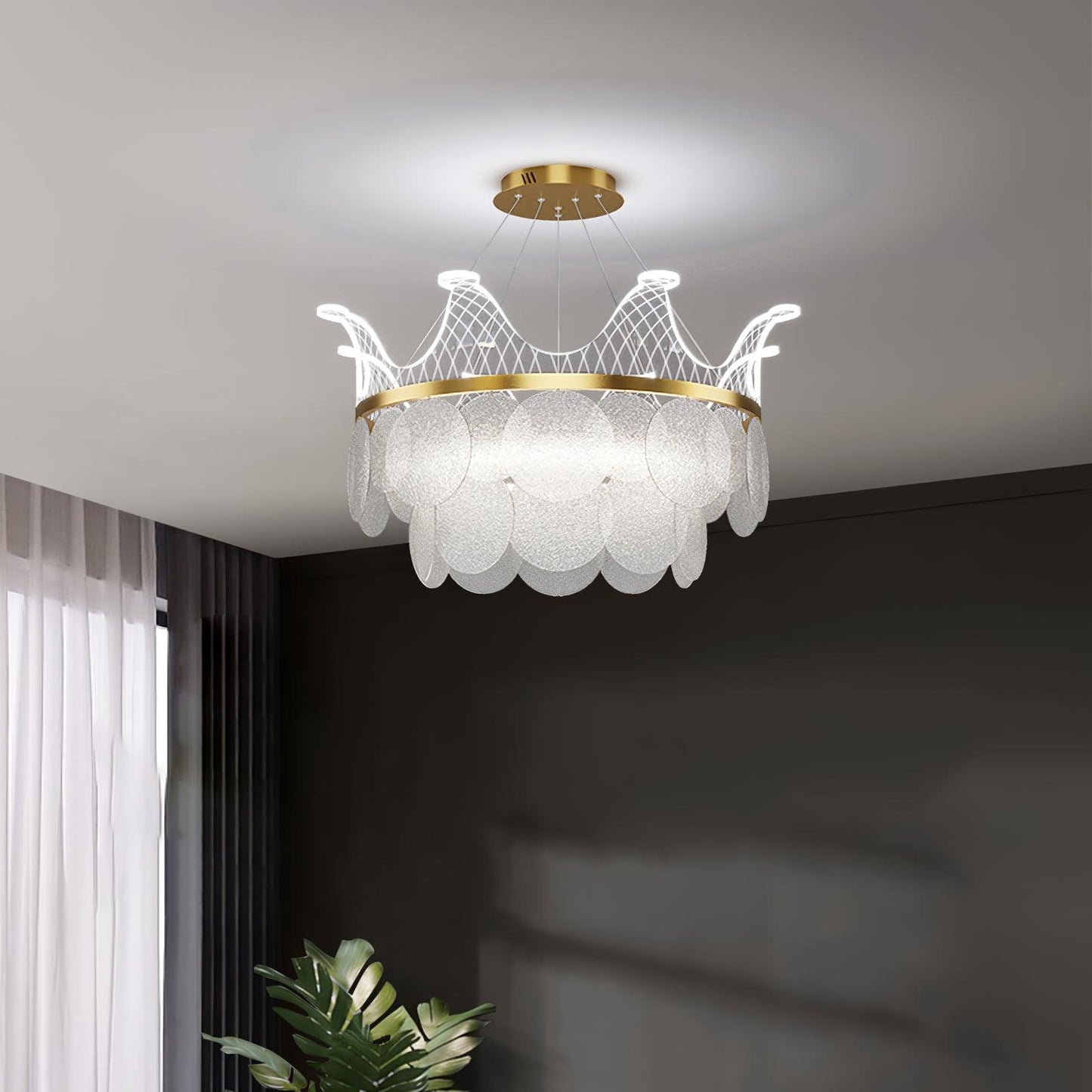 Vassar Crown Chandelier - YIOSI