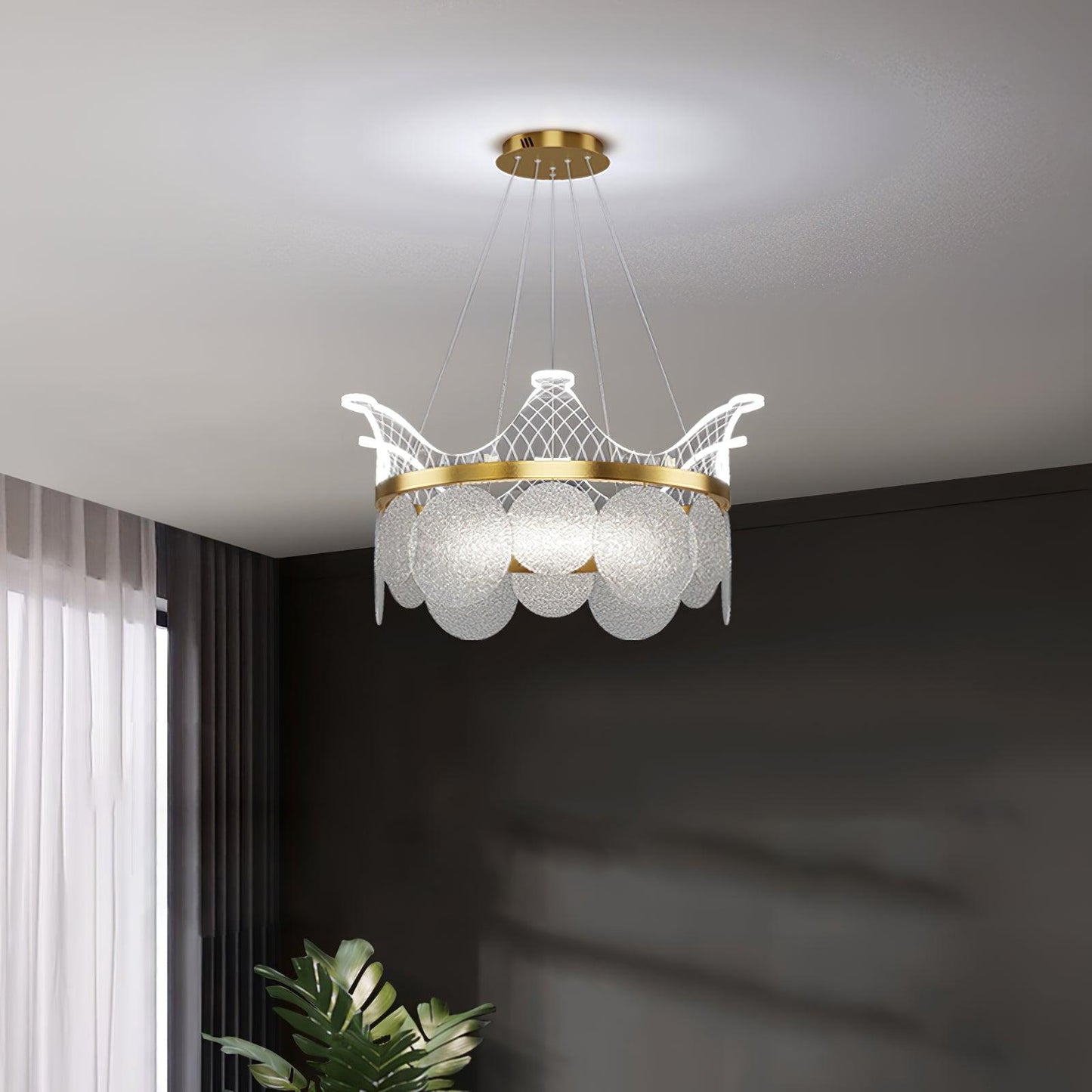 Vassar Crown Chandelier - YIOSI