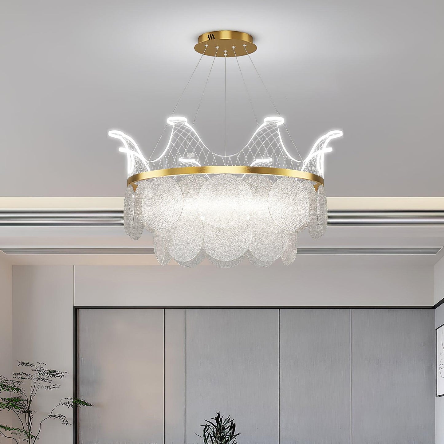 Vassar Crown Chandelier - YIOSI