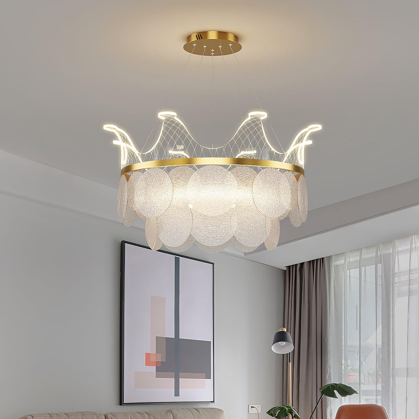 Vassar Crown Chandelier - YIOSI