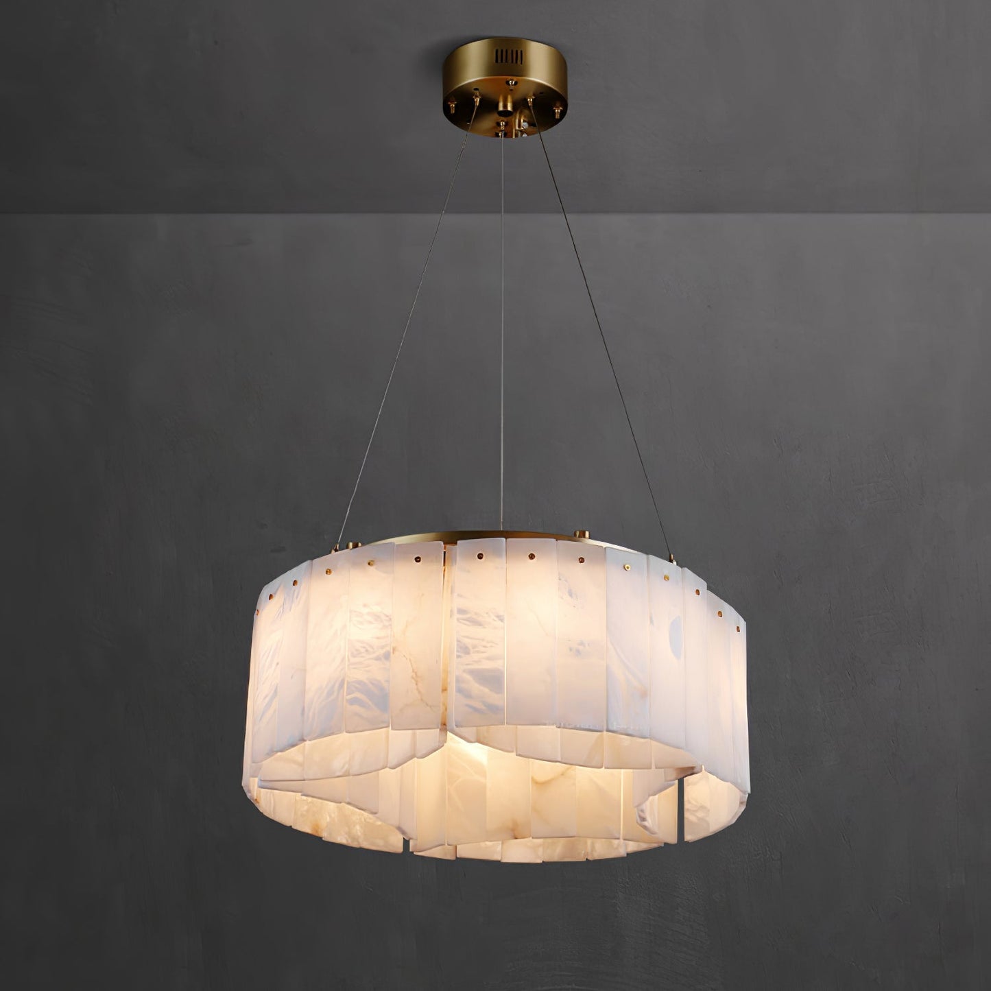 Velaria Alabaster Gold & White Chandelier – Luxury Ceiling Light
