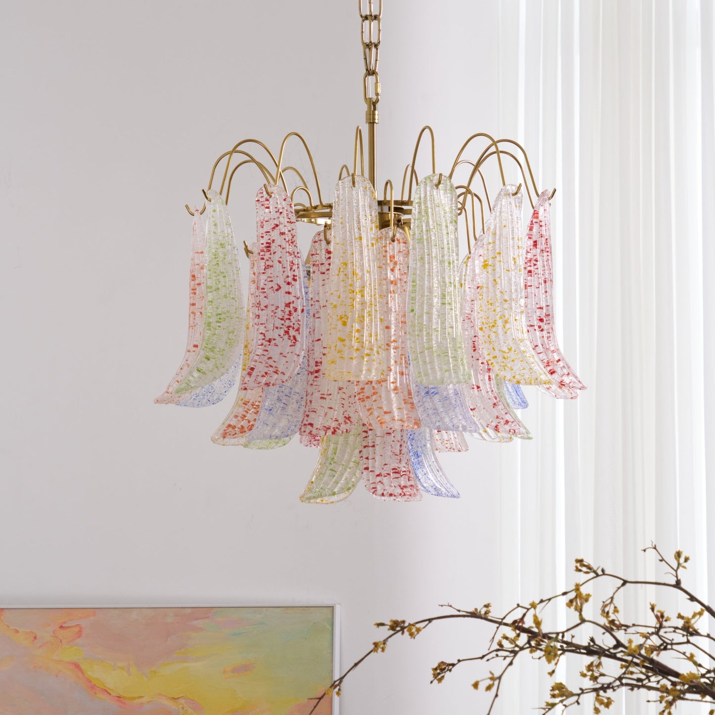 Venini Murano Glass Chandelier - YIOSI