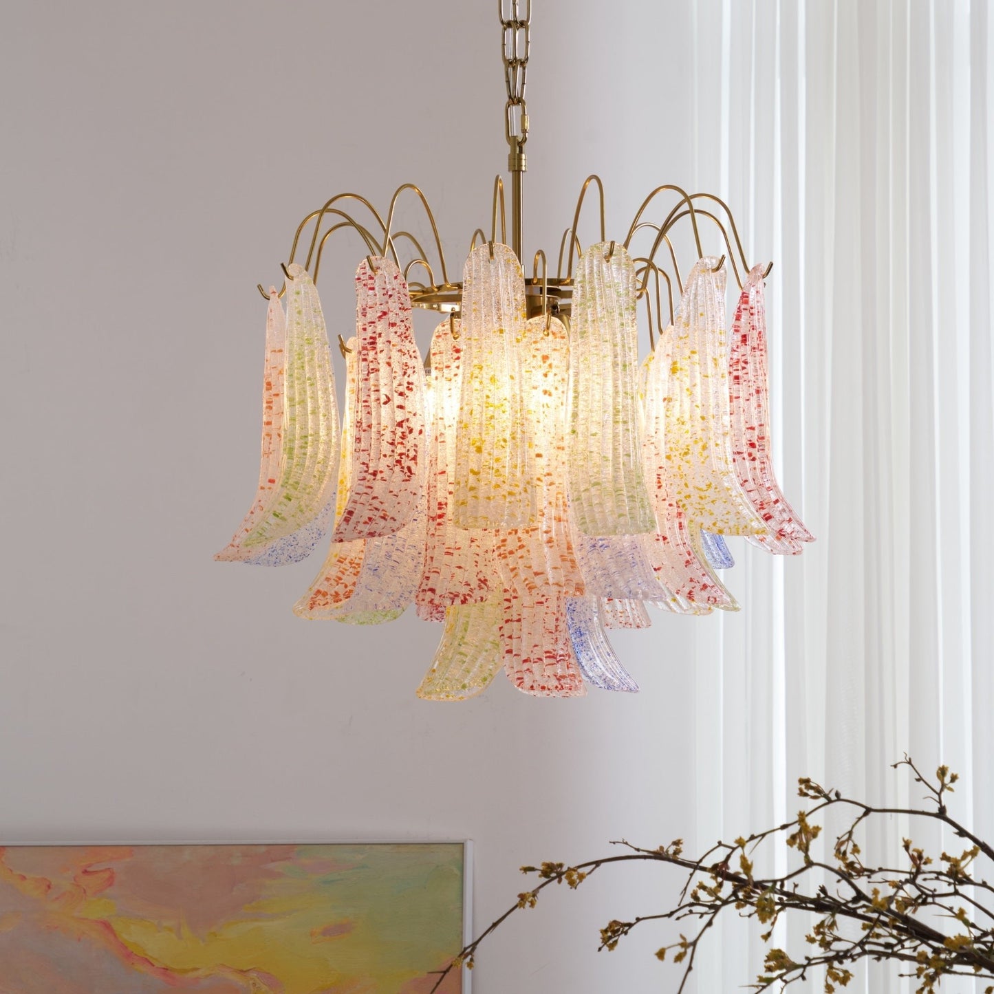 Venini Murano Glass Chandelier - YIOSI
