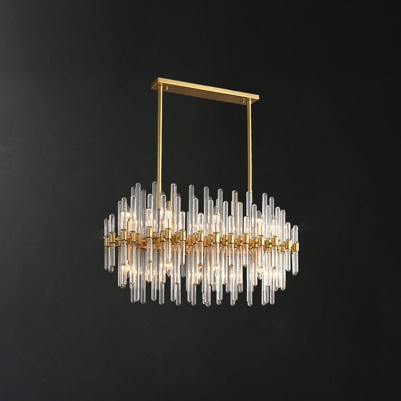 Vintage Antique Brass Chandelier - YIOSI